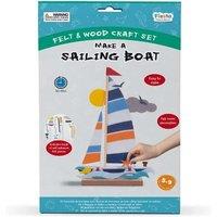 Fiesta Crafts Make a Sailing Boat Felt Craft Kit - No Glue or Tools Needed