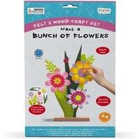 Fiesta Crafts Make a Bunch of Flowers Felt Craft Kit - No Glue or Tools Needed