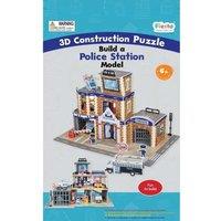 Fiesta Crafts Build A 3D Police Station Puzzle Construction Model Craft Kit