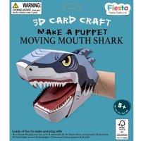 Fiesta Crafts Shark 3D Hand Puppet Craft Kit - Colourful & Easy to Assemble