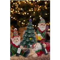 Groundlevel Set of 4 Naughty Drunken Elf Gnomes