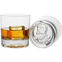 Milford Collection Animo Whisky Lovers Tumbler Santa's Glass in Clear