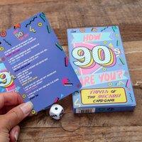 Boxer Gifts How 90s Are You? 90s Trivia Card Game in Clear