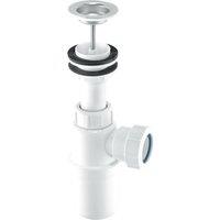 McAlpine AA10W 75mm Water Seal Adjustable Inlet Basin Trap with 1.25" Multifit Outlet in White