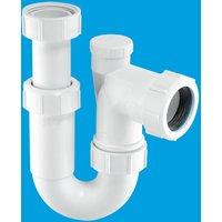 McAlpine ASA10V 75mm Water Seal Adjustable Inlet Tubular Swivel Anti-Syphon in White
