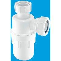 McAlpine C10 75mm Water Seal Bottle Trap with Multifit Outlet 1.5" in White