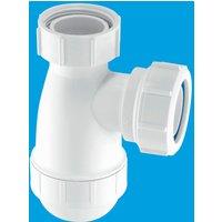 McAlpine G10 1.5" 40mm Seal Shallow Bottle Trap in White