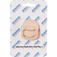 McAlpine Indian Ivory Handle Sink Bath Plug BP2H-II - 1.5" Waste Outlet Fitting in Beige