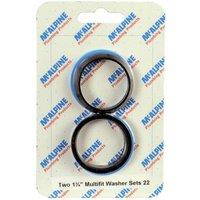 McAlpine CARD-22 Two 1.25" Multifit Washer Sets - PWM1 x 2 + RWM1 x 2 in Black