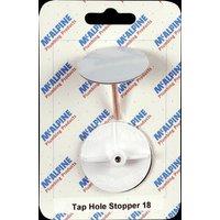 McAlpine CARD-18 Tap Hole Stopper Durable Stainless Steel - TAPSTOP-SS40 in White