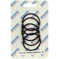 McAlpine CARD-25 Five 1.5" Rubber Washers - RW2 x 5 in Black