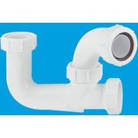 McAlpine L10 75mm Water Seal with 1.5" Multifit Outlet Bath Trap in White