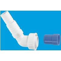 McAlpine MA15 135 Nozzle for connection to 1" BSP thread in White