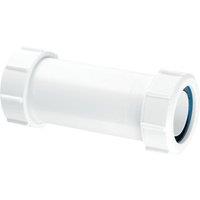 McAlpine Adjustable Straight Connector 2" MZ18E in White
