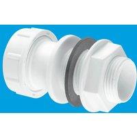 McAlpine R4M 19/23mm Universal Multifit Straight Tank Connector in White