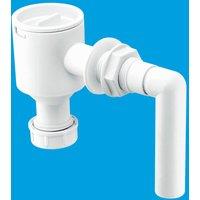 McAlpine R30 3/4" Complete Screened Tank Overflow Connector in White