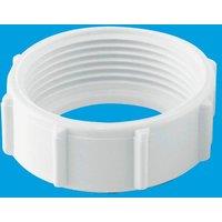 McAlpine S8B 1.25" BSP Compression Nut in White