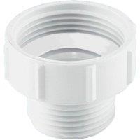 McAlpine S12D 1" BSP Female x BSP Male Coupling in White