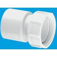McAlpine S25 1.25" Solvent Weld BSP Coupling in White