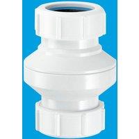 McAlpine Multifit In-Line Screened / Filter Pipe Coupling 1.25" SWILF in White