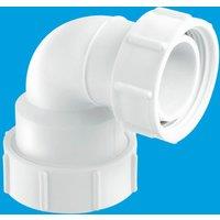 McAlpine T5M-A 1.5" 95 Multifit Bend x BSP coupling nut in White