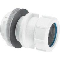 McAlpine T11M 1.5" Multifit Straight Tank Connector in White