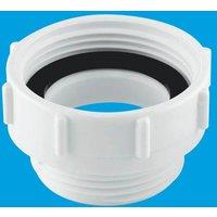 McAlpine T12 1.5" x 1.25" Waste Outlet Reducer in White