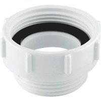 McAlpine T12H 1.5" x 1" BSP Female x BSP Male Coupling in White