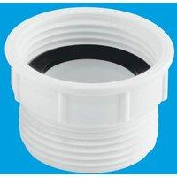 McAlpine T12A-F 1.5" European to UK Waste Outlet Adaptor in White