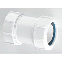 McAlpine T28M 1.5" Multifit Straight Connector in White