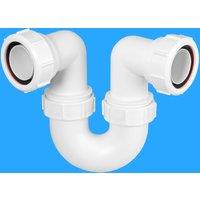 McAlpine TR10 1.5" 75mm Water Seal Running Tubular Swivel 'P' Trap in White