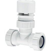 McAlpine Ventapipe Auto Air Vent Admittance Valve with Multifit Tee 1.25" V in White