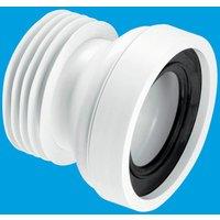 McAlpine WC-CON1 Straight Rigid WC Connector in White