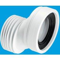McAlpine WC-CON4A 40mm Offset Rigid WC Connector in White