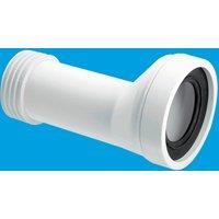 McAlpine WC-CON5B 20mm Offset Adjustable Length Rigid WC Connector in White