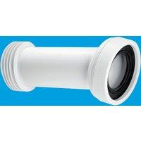 McAlpine WC-CON7 14 Angle Adjustable Length Rigid WC Connector in White