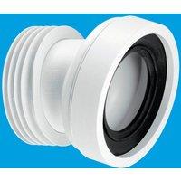 McAlpine WC-CON7A 14 Angle Rigid WC Connector in White