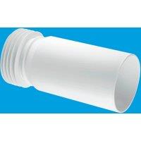 McAlpine WC-EXTA Adjustable Length Straight Extension Piece for Rigid WC Con in White