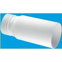 McAlpine WC-EXTB Adjustable Length Straight Extension Piece for Rigid WC Con in White