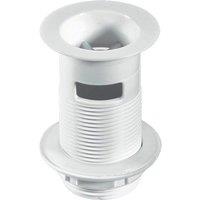 McAlpine W1C 1.25" Backnut Slotted White Plastic Basin Waste