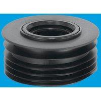 McAlpine DC3-BL Black 4"/110mm Drain Reducer Connector