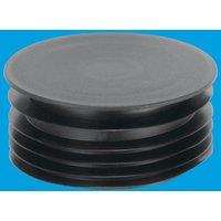 McAlpine DC4-BL Black 4"/110mm Drain Connector Blank Cap