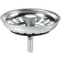 McAlpine BWSTSS-TOP Basket Strainer Waste Plug - Stemball Model in Silver