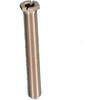 McAlpine BRBOLT90 Brass Ferrule 90mm (M12 Thread) - Nickel Finish in Silver