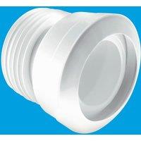 McAlpine MAC-1 97-107mm Inlet Straight MACFIT WC Connector in White