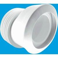 McAlpine MAC-4 97-107mm Inlet x 4"/110mm Outlet 20mm Offset MACFIT WC Connec in White
