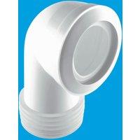 McAlpine MAC-8 97-107mm Inlet x 4"/110mm Outlet 90 Bend MACFIT WC Connector in White