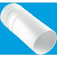 McAlpine MAC-EXTA Adjustable Length Straight Extension MACFIT WC Connector in White