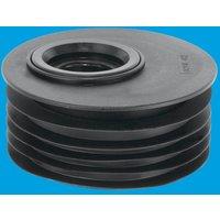 McAlpine DC2BL-OS Black 4"/110mm Offset Drain Reducer Connector