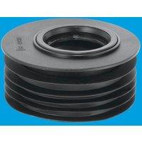 McAlpine DC3BL-OS Black 4"/110mm Offset Drain Reducer Connector